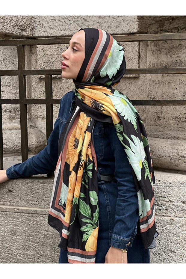 Margarit Desen Bambu Şal - 2