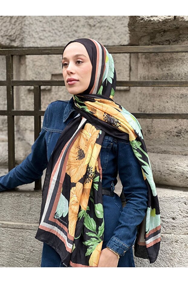 Margarit Desen Bambu Şal - 1