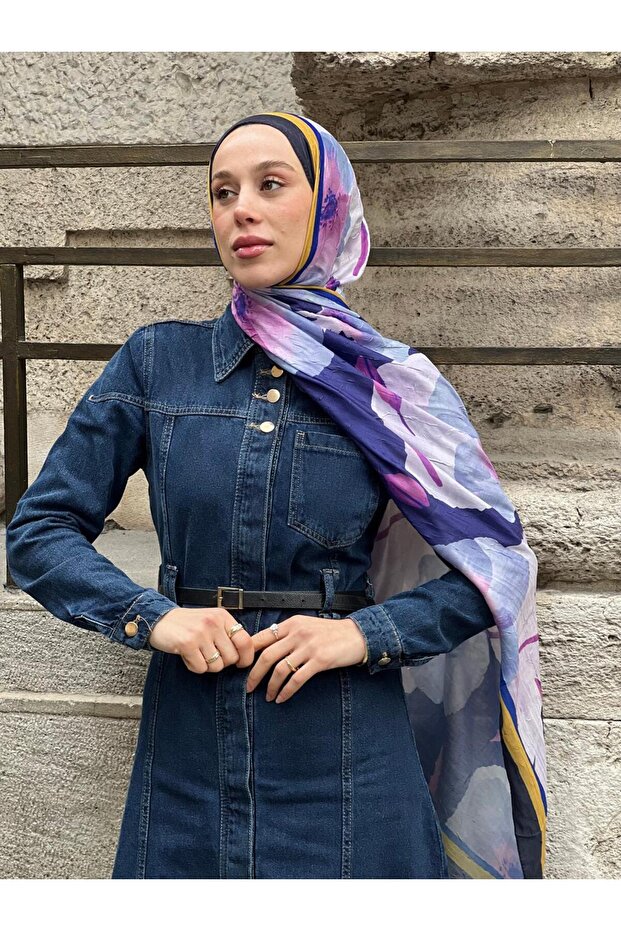 شال من الخيزران بنمط ابن عرس - 1