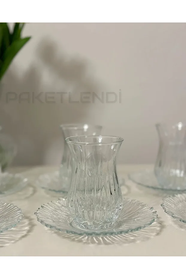 Echo Çay Bardağı Ve Ithal Çay Tabağı Seti 12 Parça - 2