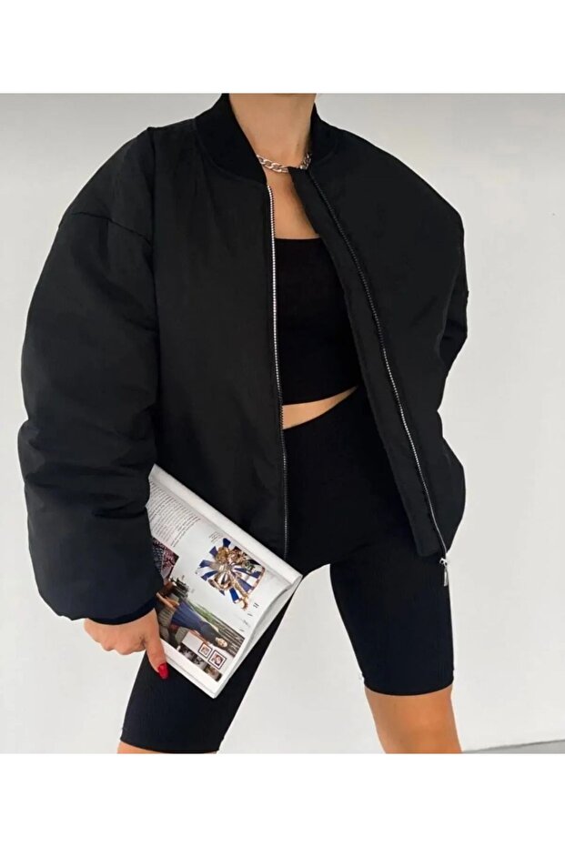 UNISEX BOMBER COLLEGE JACKET - 3