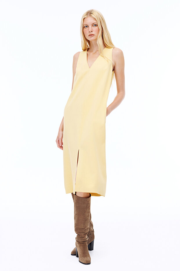 Seras Vanilya Renk Elbise - 2