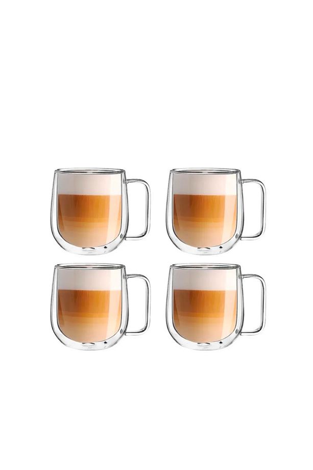 4lü Çift Çidarlı Americano Kahve Bardağı model 250ml - 1