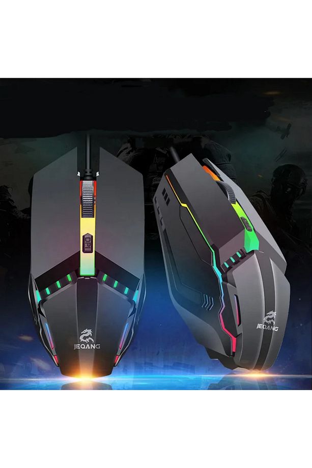 Kablolu Taşınabilir Tek El Oyun Klavye Mouse Seti - 4
