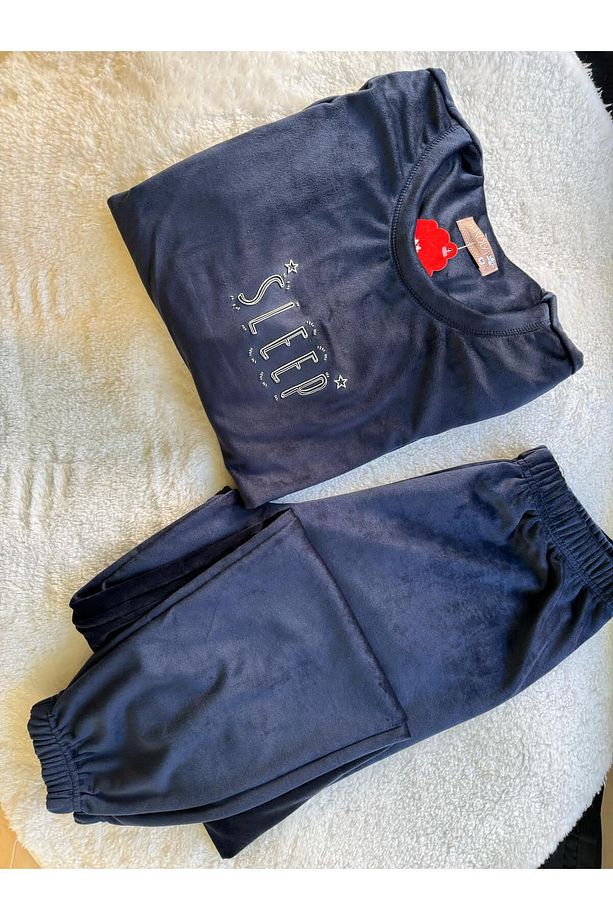 Fransız Kadife Yumuşacık Pijama Takımı - 1