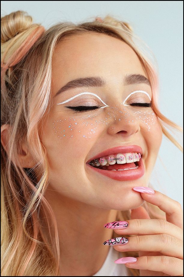 Aktarılabilir Yüz Vücut İçin Sticker Dövme 2 ADET - Kelebek Çil Dövme Transfer Sticker - 3