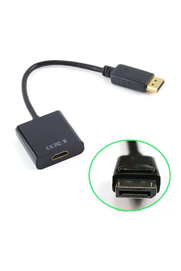 Display Port to HDMI Dönüştürücü, Çevirici DP to HDMI Plus Bilişim - 1
