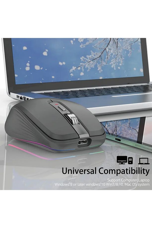 KABLOSUZ ŞARJLI RGB MOUSE - 4