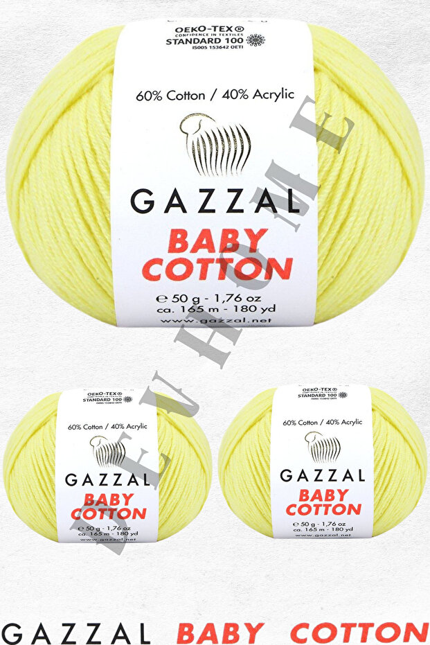 Gazzal Baby Cotton Amigurumi Lanyard - 50Gr 3 Pcs Punch Hand Knitted Thread Toy Bag
