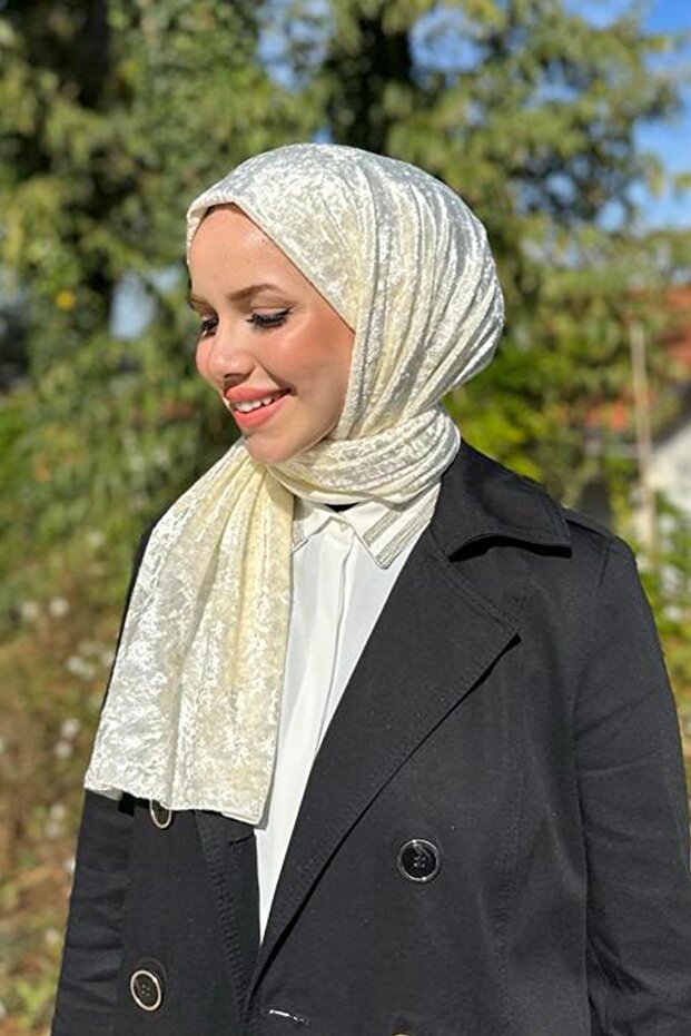 Trend Örme Şal 1 - ATS1OR-13 - Krem - 2