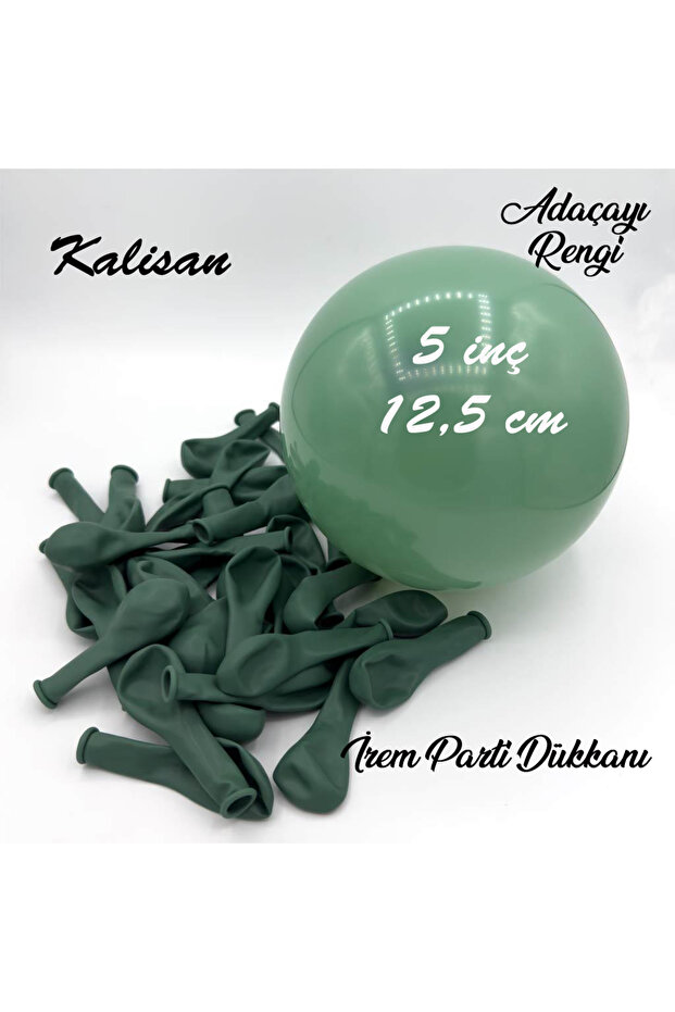 Retro Sage Latex Balloon 10 Pieces 5 Inches 12.5 cm