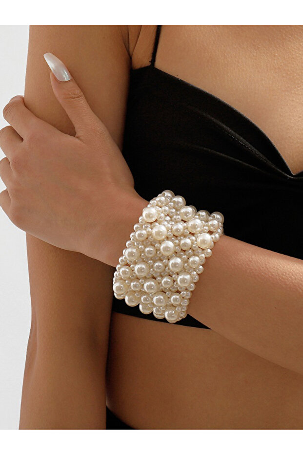 سوار من اللؤلؤ الصناعي - 4