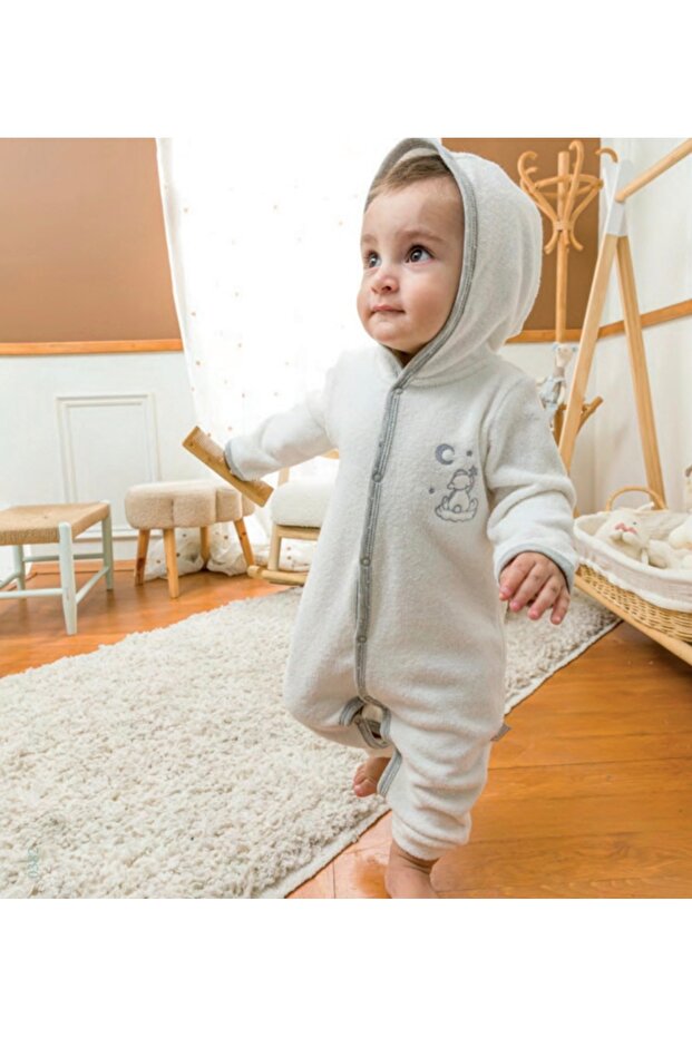 Babydola Hooded Towel Jumpsuit