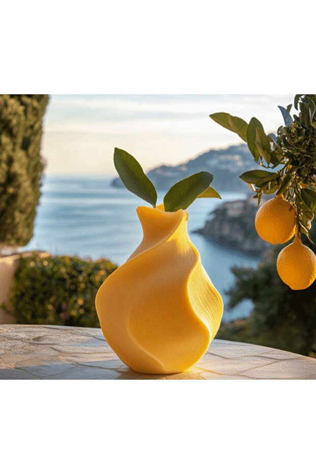 Dekoratif Limon Vazo 19cm