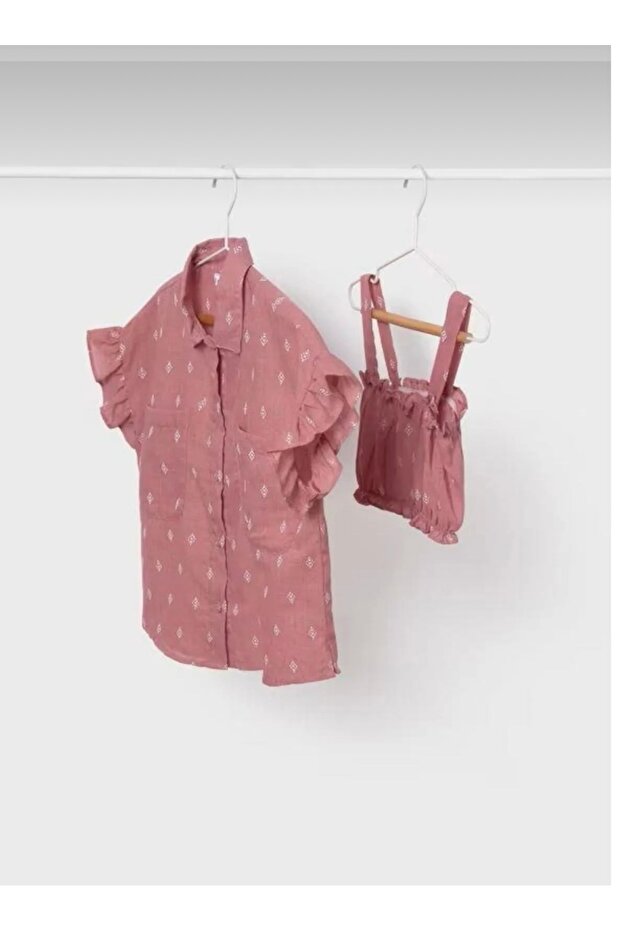 Girl's Shirt Bustier Set 6105