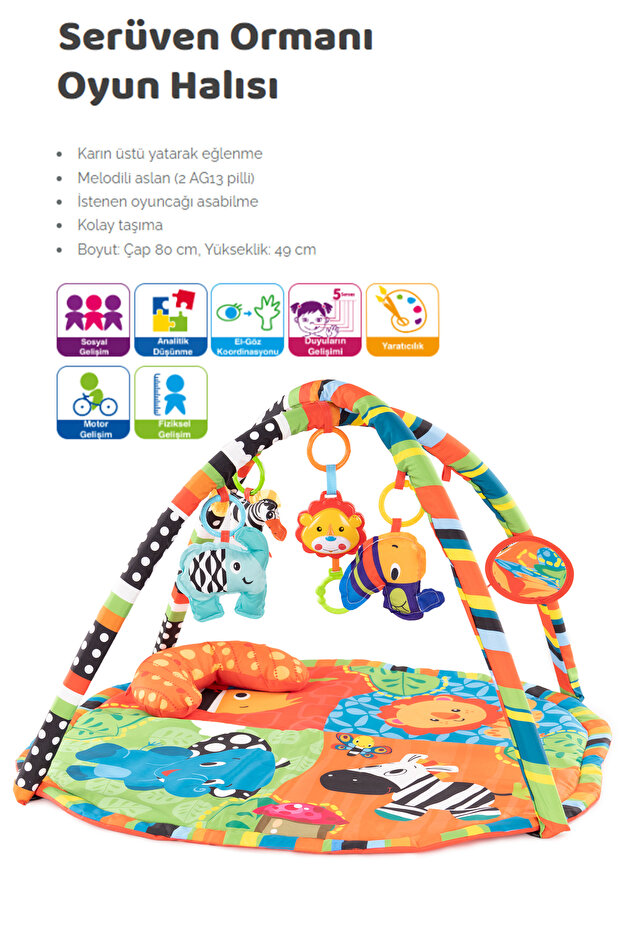 Bp2014 Bondıgo Serüven Ormanı Oyun Halısı /renkli - 5