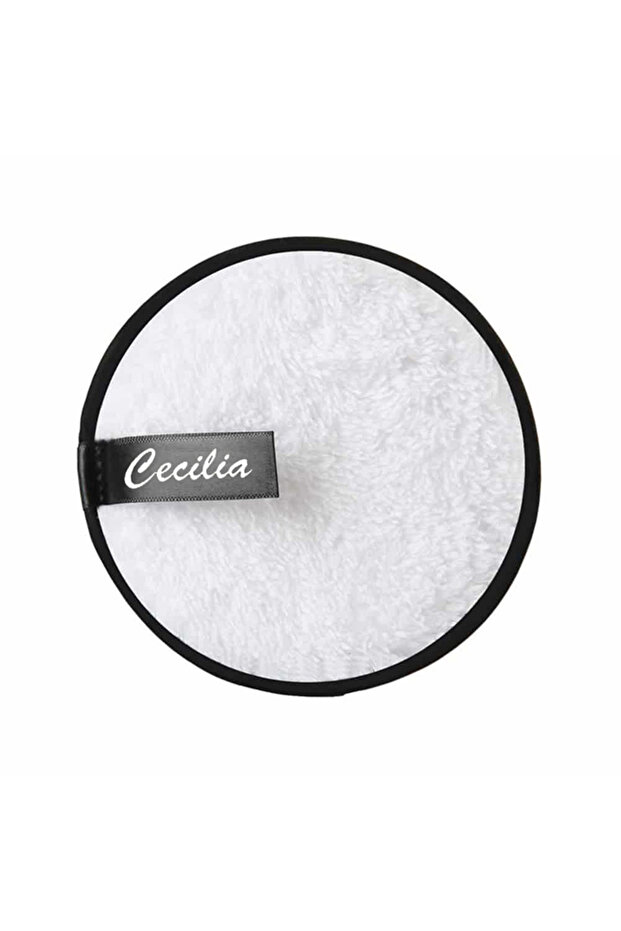 منشفة ازالة المكياج قابلة لاعادة الاستخدام من سيسليا ابيضCecilia