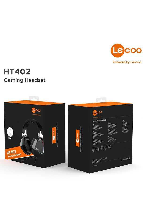 Ht402 Usb Kablolu Surround 7.1 Rgb Led Çıkartılabilir Mikrofonlu Kulak Üstü Gaming Kulaklık Siyah - 9