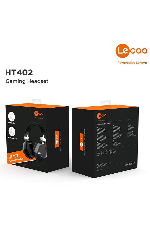 Ht402 Usb 3.5mm Jack Kablolu Rgb Çıkartılabilir Mikrofonlu Kulak Üstü Gaming Kulaklık Siyah - 7