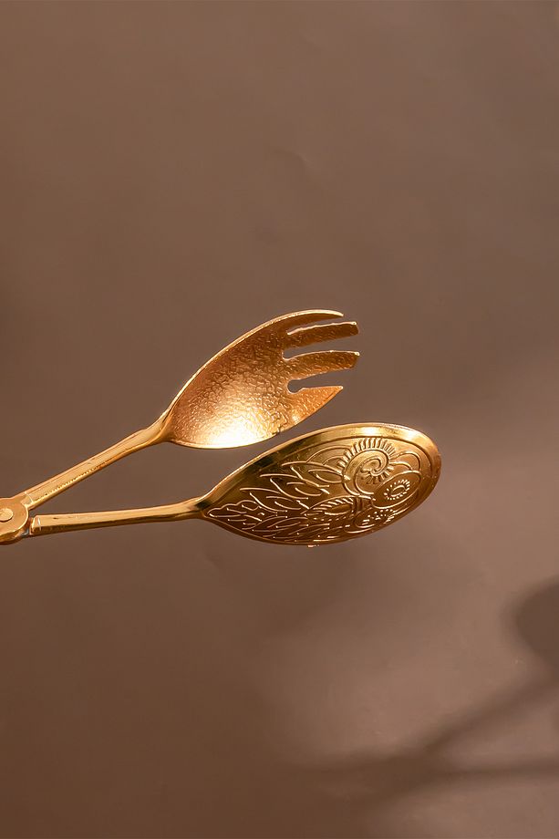 Gold Servis Maşa, Salata Kek Makarna Maşası 1 Adet Lüks Servis Maşası - 2