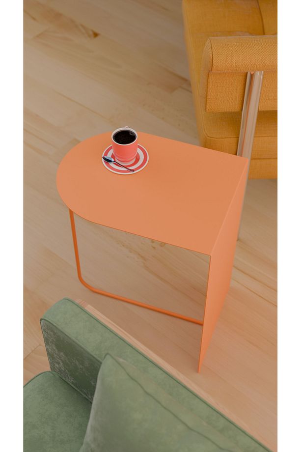 Modern ve Minimalist Yan Sehpa - Yüksek Kalite Çelik, Çok Renkli Seçenekler - 4