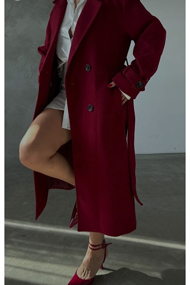 Women's Winter Belted Bowl Coat