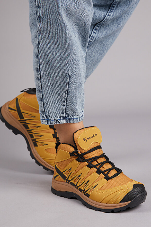 Unisex Camel Rahat Kalıp Bağcıklı Trekking Bot - 3