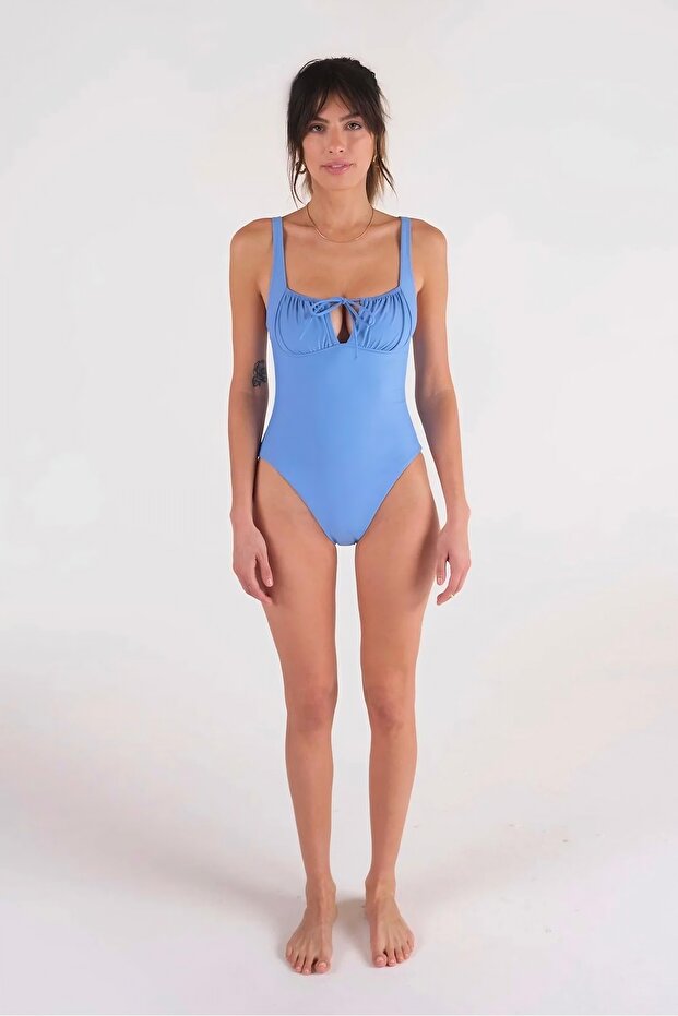 Büzgü detaylı mayo - 2