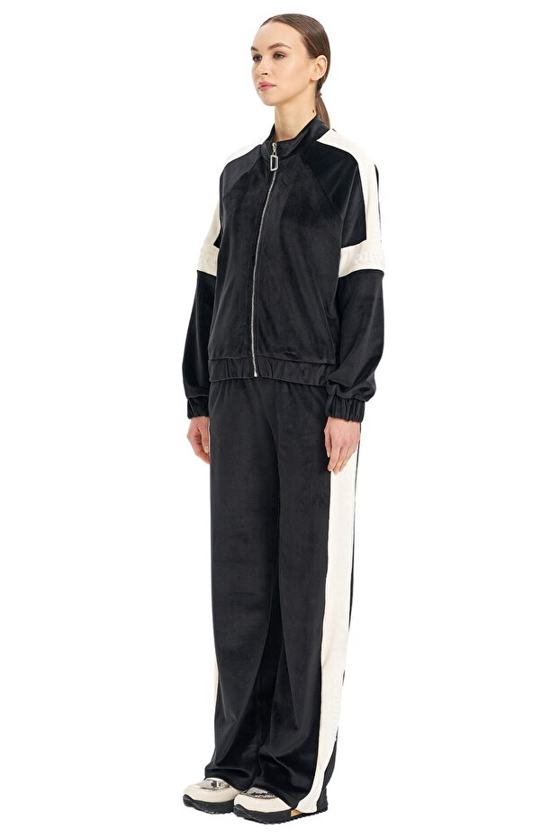 Dik Yaka Fermuarlı Sweatshirt - 2