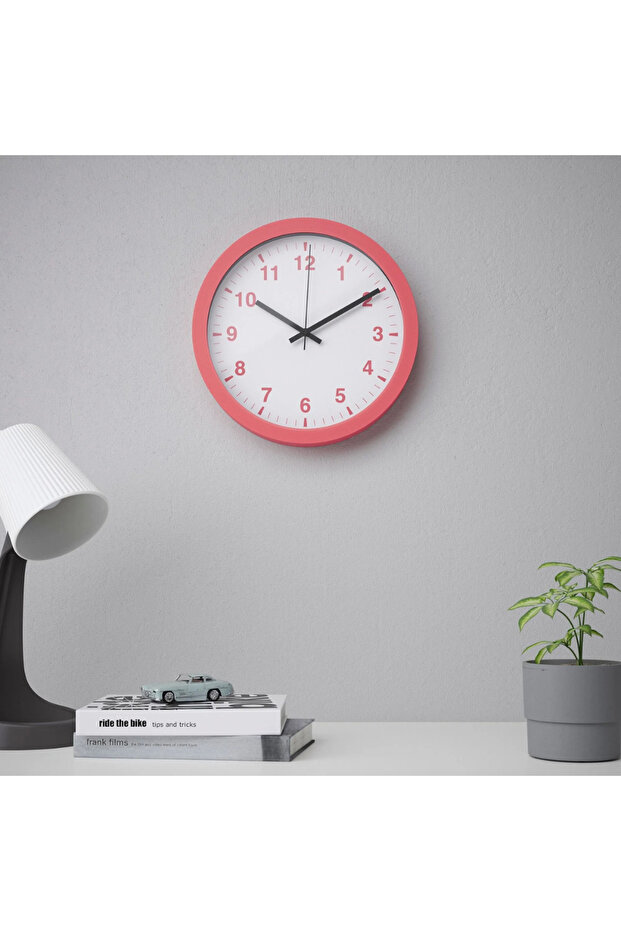 Tjalla Duvar Saati Pembe 28 Cm 70540887 - 2