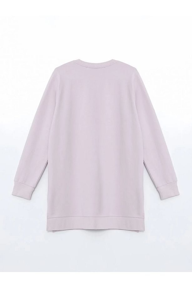 LCW Modest Bisiklet Yaka Kadın Sweatshirt Tunik - 6