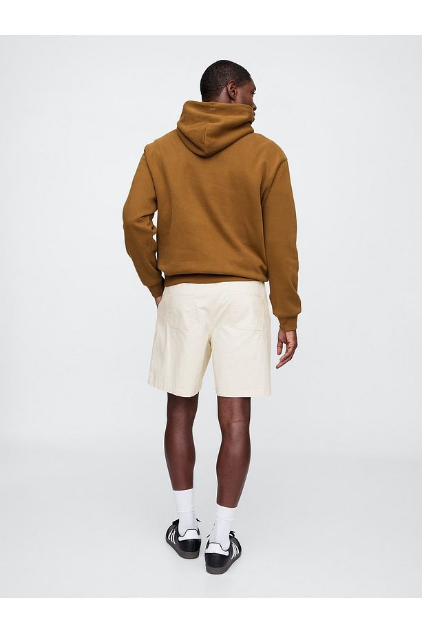 Erkek Bej Stretch Twill Şort - 6