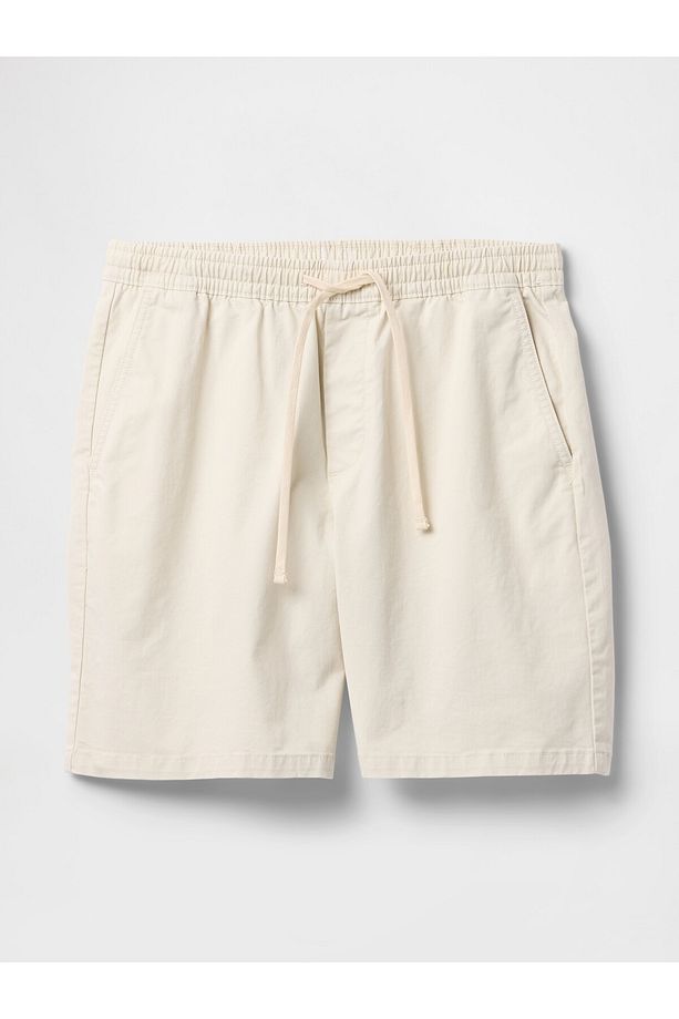 Erkek Bej Stretch Twill Şort - 2