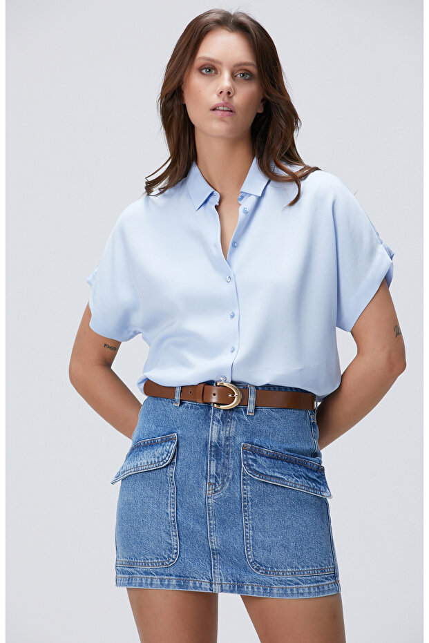 Açık Mavi Gömlek - 4