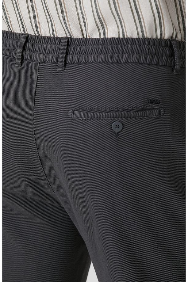 Antrasit Diyagonal Desenli Jogger Pantolon - 5