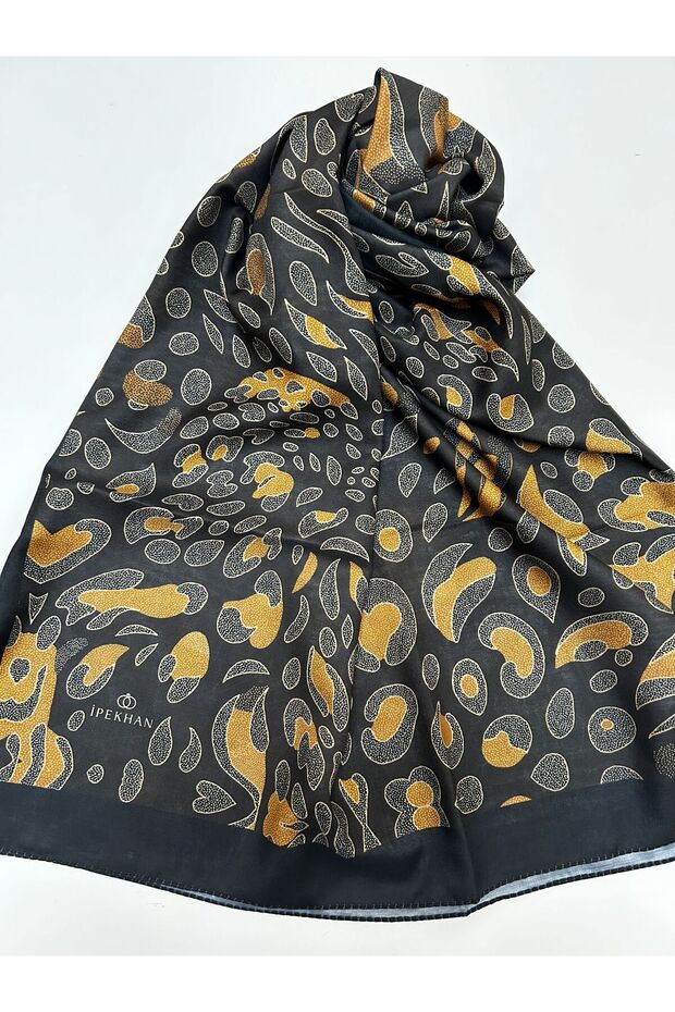 شال قطني رقيق بنمط الشكل - 1