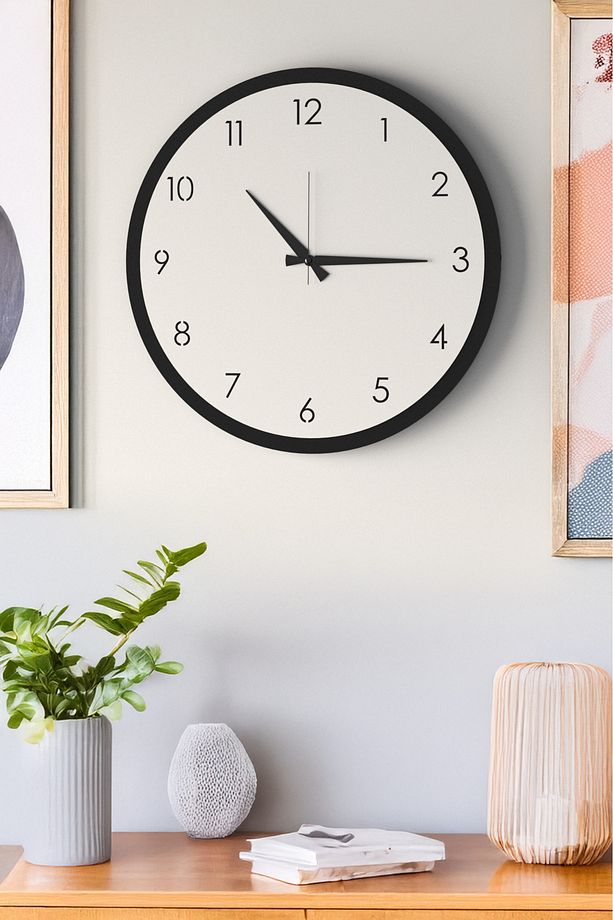 Dekoratif Yeni Modern Regulus Ahşap Duvar Saati 48cm - 4