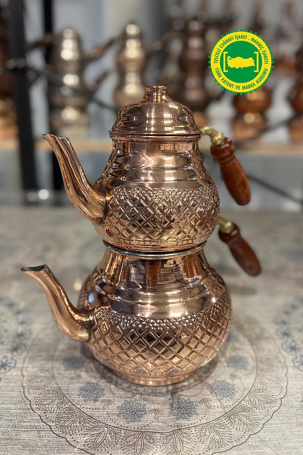 BAKIR PETEK İŞLEME ÇAYDANLIK - 3