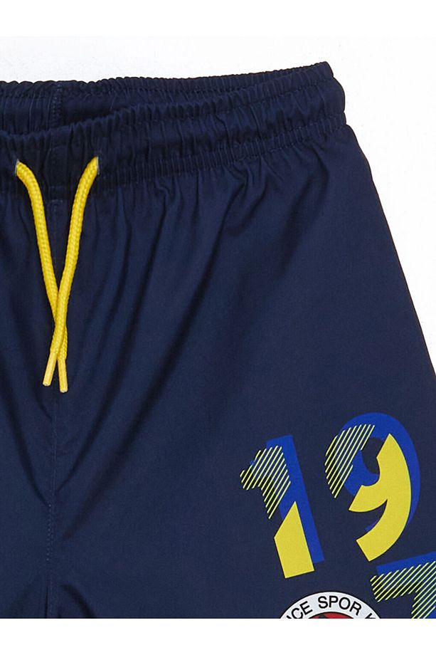 LCW Bisiklet Yaka Fenerbahçe Baskılı Erkek Çocuk Atlet ve Deniz Şortu - 6