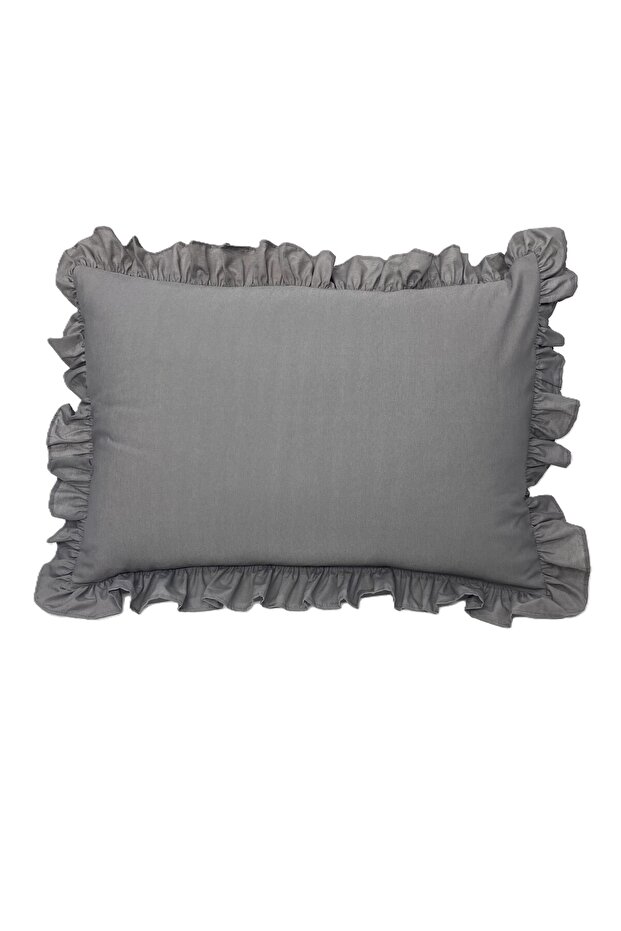 Home 100% Cotton Ruffled Pillowcase 50x70 Cm (1 Piece)
