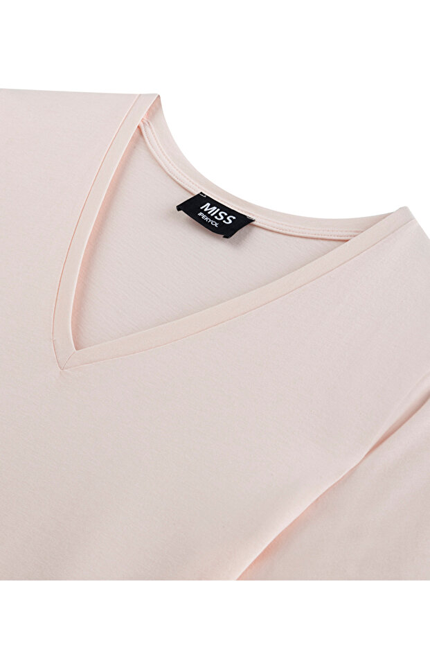 V yaka basic tişört - 4