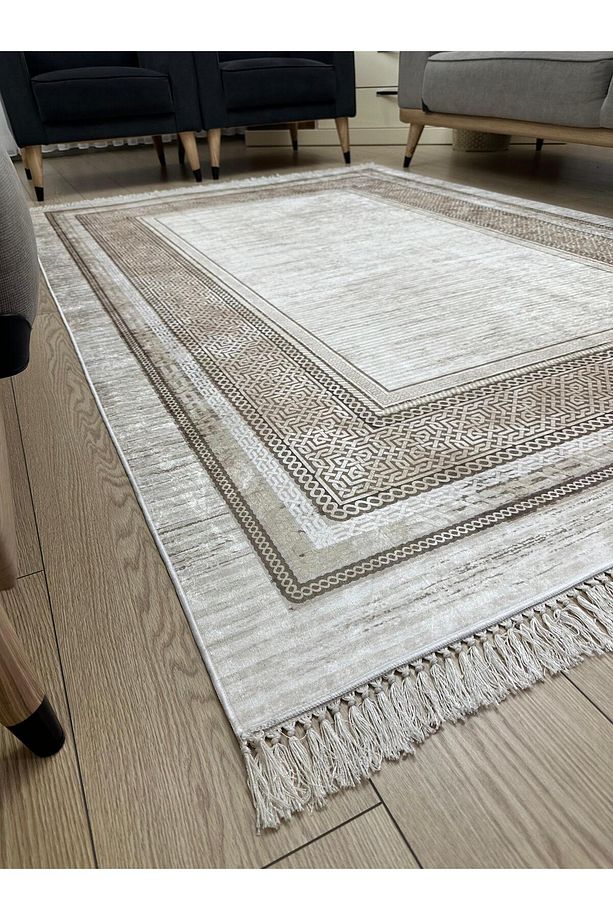 Yıkanabilir Kaymaz Taban Salon ve Oturma odası Halısı 4m² Dört Metrekare ve 6m² Altı Metrekare Ölçü - 4