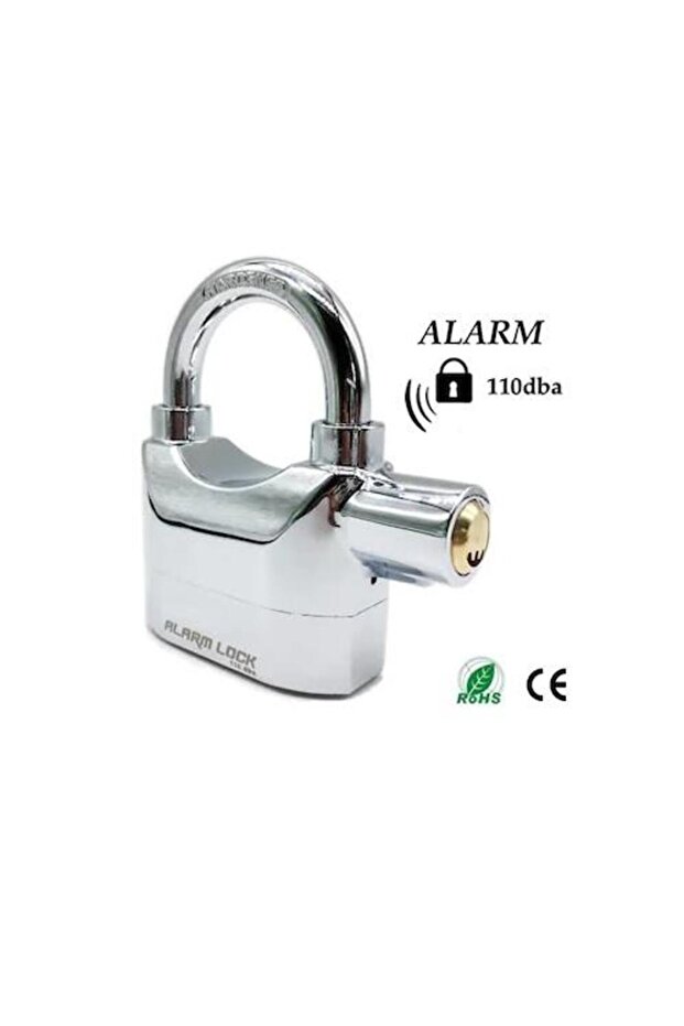 قفل معلق مع جرس إنذار وخطاف طويل - 1