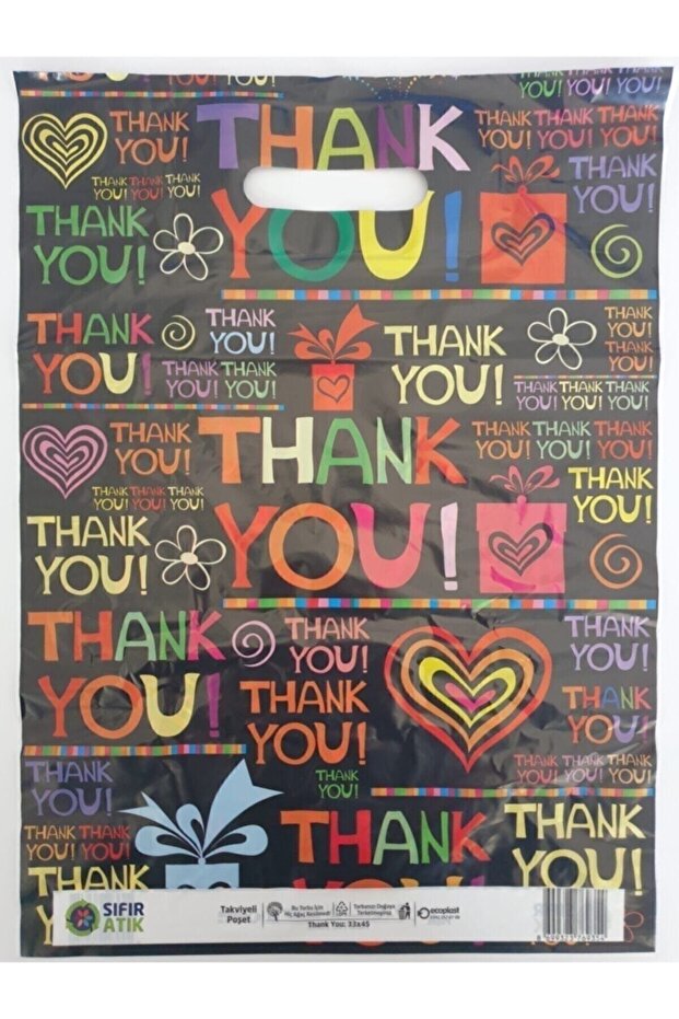 Takviyeli Renkli Mağaza Poşeti 3 No 33x45 50 Adet - 3