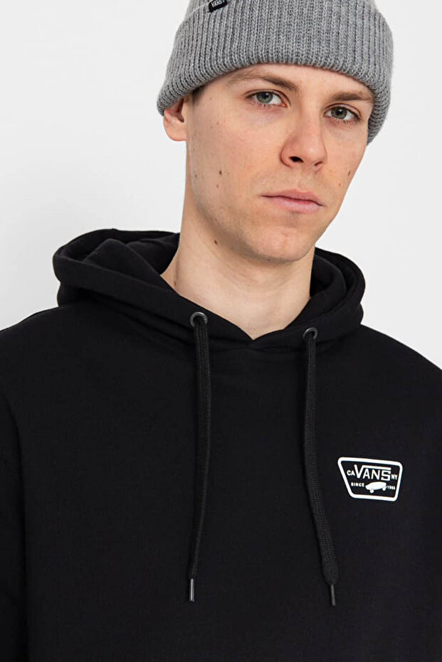 Erkek Full Patch Pullover Sweatshirt - Siyah - 3