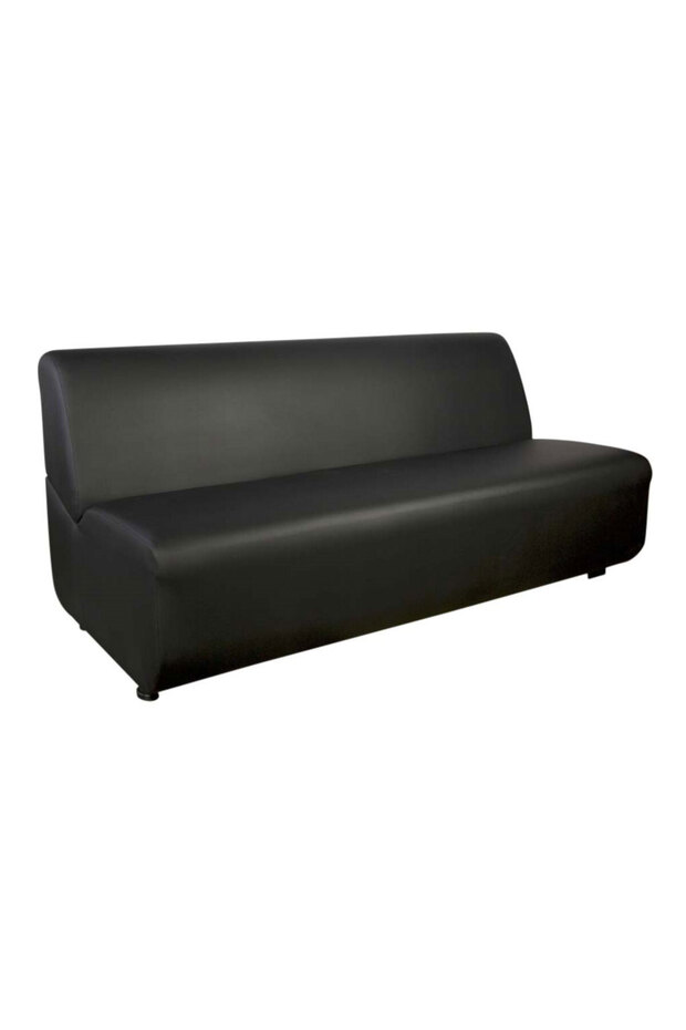 Coco Three-Seater Black Sofa - Customizable, Living Room Furniture (3-Seater, Black)