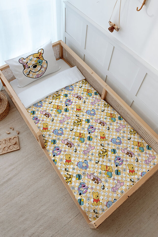 Montessori (Without Sheets) Duvet Cover Set 100X200 cm - Cartoon Series - Cute Bear Pattern