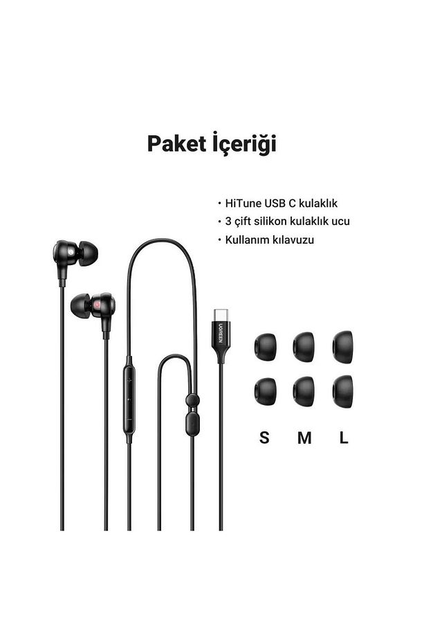 Usb-c Mikrofonlu Kulak Içi Kablolu Kulaklık - 8