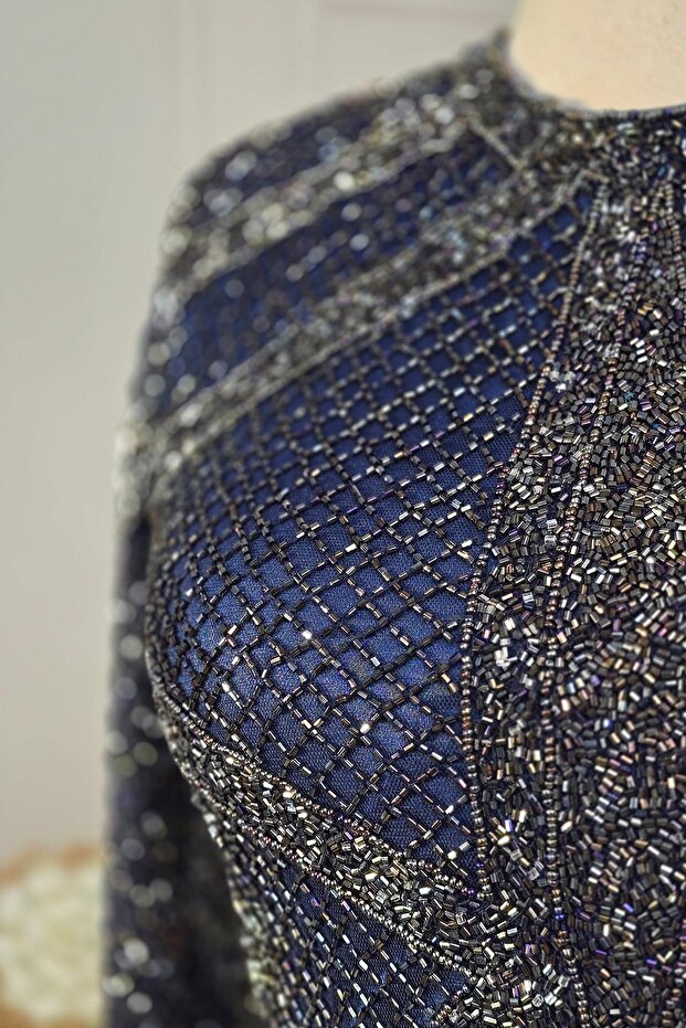 Lacivert İthal Abiye 1004 - 2