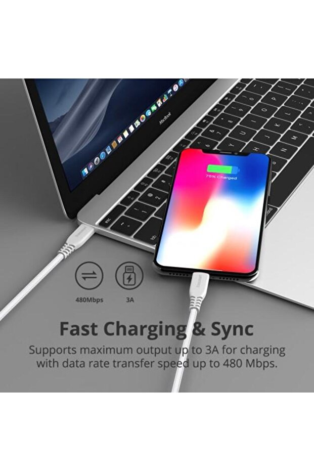 Pd Type-c Mfı Lightning Iphone Hızlı Şarj Kablosu Siyah - 5